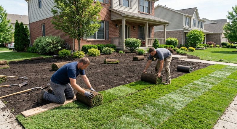 Yard Sod Replacement in Rockwall, TX